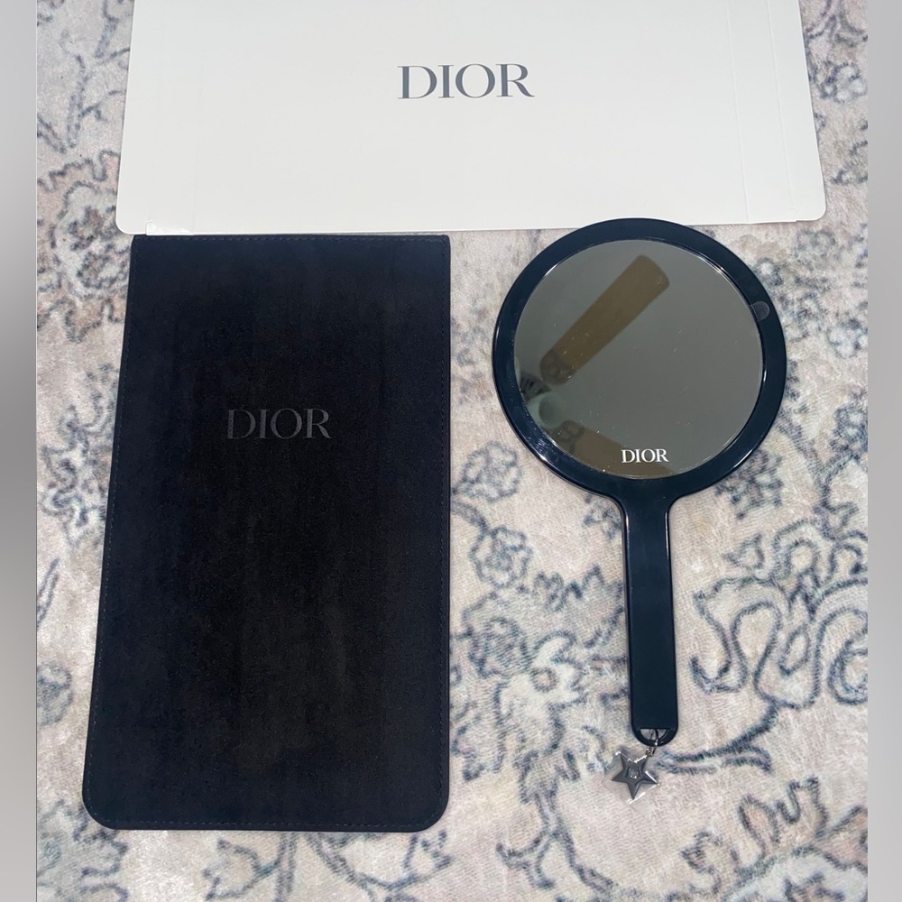 Dior Black Mirror and Case Set